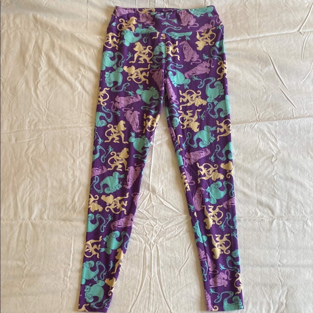 Womens lularoe Disney Aladdin Patterned Leggings